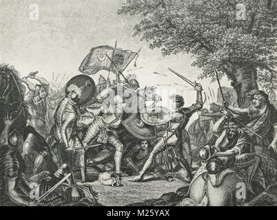 Die Schlacht von Homildon Hill, 14. September 1402 Stockfoto