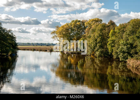 Worpswede, das Künstlerdorf im Teufelsmoor mit wunderschöner Naturlandschaft an der Hamme und auf dem Weyerberg Stockfoto