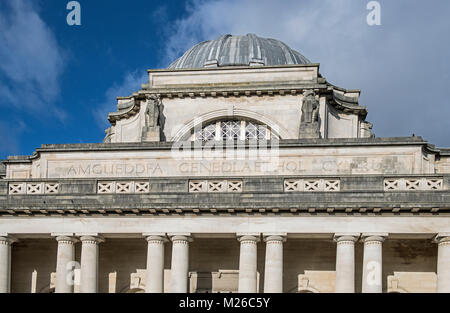 Die Kuppel des Nationalmuseum von Wales im Cathays park Cardiff Stockfoto