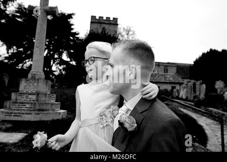 Black & White Wedding Stockfoto