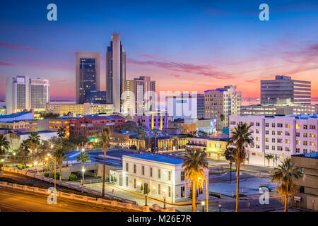 Corpus Christi, Texas, USA die Skyline in der Dämmerung. Stockfoto