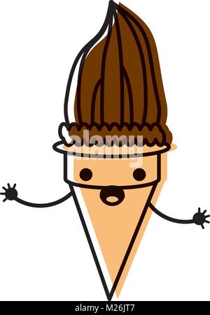 Kawaii-Eis-Symbol Stock Vektor