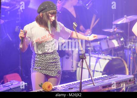 Rosa Knick spielen Liverpool Musik Woche an unsichtbaren Wind Factory - November 2017 Stockfoto