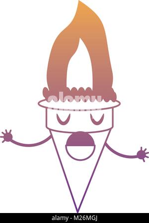 Kawaii-Eis-Symbol Stock Vektor