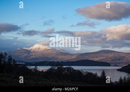 Die schneebedeckten Ben Lomond Stockfoto