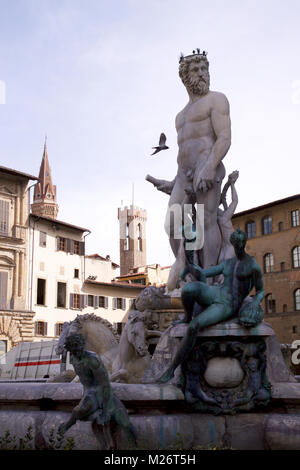 Statuen in Florenz Square Stockfoto