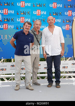 Giffoni Valle Piana, Sa, Italien - 15. Juli 2011: Aldo, Giovanni und Giacomo in Giffoni Film Festival 2011 - Am 15. Juli 2011 in Giffoni Valle Piana, Es Stockfoto