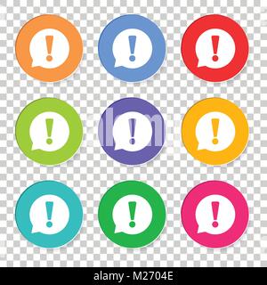 Die Aufmerksamkeit auf das Symbol vektor Illustration im flachen Stil auf isolierten Hintergrund isoliert. Stock Vektor