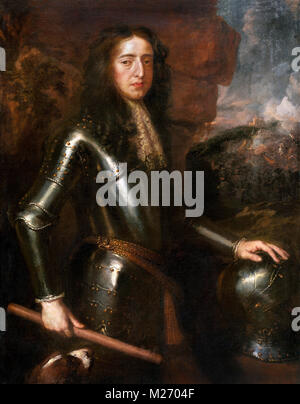 Wilhelm III (1650-1702). Porträt von König William III. von England (Wilhelm von Oranien) Malen in der Art und Weise von Willem Wissing, Öl auf Leinwand, c 1680-1710 Stockfoto