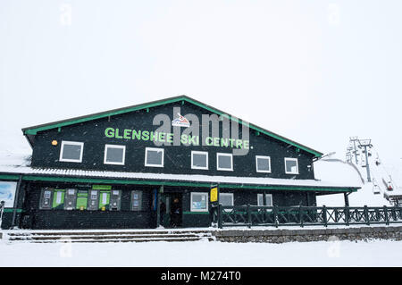 Ansicht der Glenshee Skigebiet in Cairngorm Mountains in Schottland, Vereinigtes Königreich Stockfoto