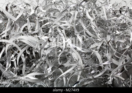 Aluminium Späne Stockfoto