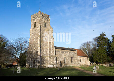 Die Heiligen Petrus und Paulus Kirche, Pettistree, Suffolk, England, Großbritannien Stockfoto