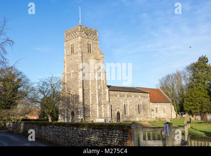 Die Heiligen Petrus und Paulus Kirche, Pettistree, Suffolk, England, Großbritannien Stockfoto