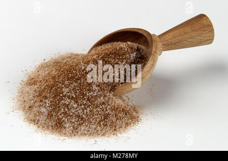 Zimt Zucker in eine Schüssel Schaufel. Stockfoto