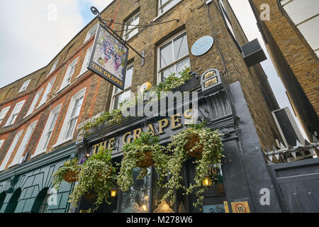 Die Trauben pub London Limehouse Stockfoto