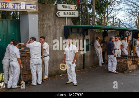 Carreiros für Kunden, Monte, Funchal, Madeira Stockfoto