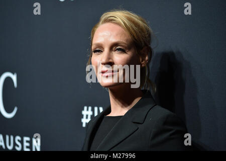 Uma Thurman nimmt an den 2017 IWC Schaffhausen' für die Liebe zum Kino" Gala Dinner im Frühjahr Studios am 20. April 2017 in New York City. Stockfoto