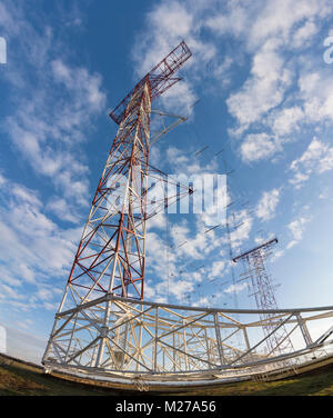 Sender Sender Moosbrunn der Österreichischen Rundfunksender (Österreichischer Rundfunk), Drehstandantenne, 360° drehbar für Arbeiten Kurzwell Stockfoto