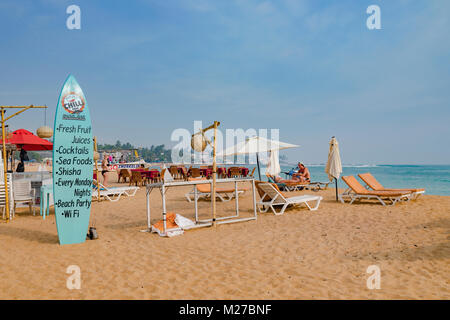 Unawatuna Beach, Galle, Sri Lanka, Asien Stockfoto