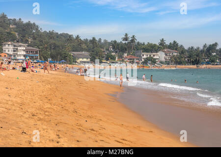 Unawatuna Beach, Galle, Sri Lanka, Asien Stockfoto