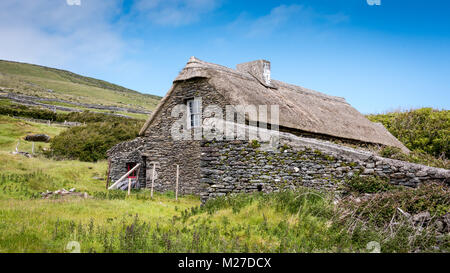 Hungersnot Cottages, Halbinsel Dingle, Irland Stockfoto