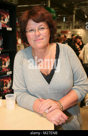 ANNE HOLT norwegischen Schriftsteller und ehemaliger Minister in die norwegische Regierung 2008 Stockfoto