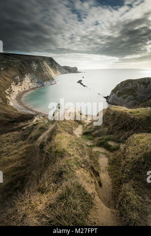 Mann-O Krieg Bucht an der Jurassic Coast in Dorset Stockfoto