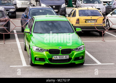 Kiew, Ukraine - Oktober 20, 2017: BMW M3 F 80, eine leistungsstarke Version des BMW 3er-Reihe von BMW M Division und der Nachfolger des höchst su abgestimmt Stockfoto