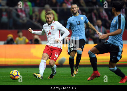 10 NOVEMBER, 2017 - Warschau, Polen: Internationale freundliches Spiel vor der Wm Rusia Polen 2018 - Uruguay o/p Jakub Blaszczykowski (Polen) Stockfoto