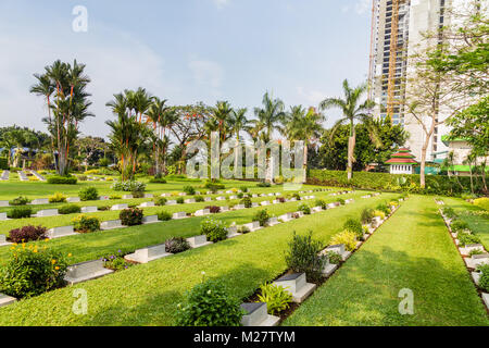 Englisch Feld der Ehre Menteng Pulo in Jakarta, Java Insel, In Stockfoto