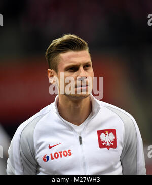 8 Oktober, 2017 - Warschau, Polen: Fußball WM 2018 Qualifikation Rusia Polen - Montenegro o/p Lukasz Piszczek (Polen) Stockfoto