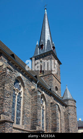 St. Nikolaus Kirche in Trarbach, Traben-Trarbach, Mosel, Rheinland-Pfalz, Deutschland, Europa Stockfoto