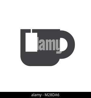 Kaffeetasse, Tasse Symbol Vektor auf dem Hintergrund, Vektor Stockfoto