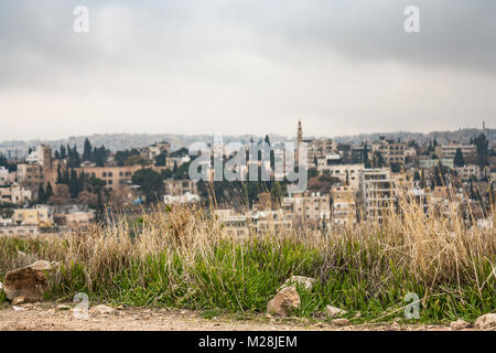 Blick von der Zitadelle von Amman Jordanien Stockfoto