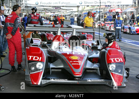 Das Audi Sport Team Joest mit der Le Mans Series zu Gast beim 1000-km-Rennen am 15. bis 17. August in auf dem Nürburgring Stockfoto