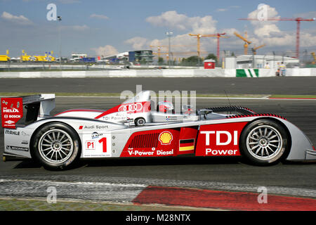 Das Audi Sport Team Joest mit der Le Mans Series zu Gast beim 1000-km-Rennen am 15. bis 17. August in auf dem Nürburgring Stockfoto