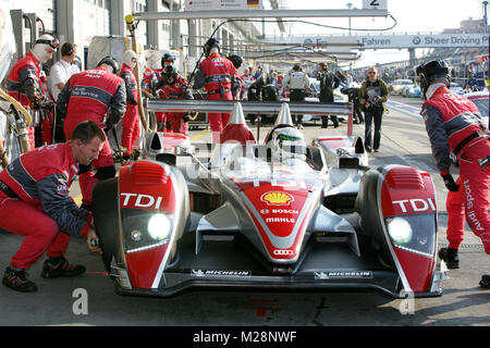 Das Audi Sport Team Joest mit der Le Mans Series zu Gast beim 1000-km-Rennen am 15. bis 17. August in auf dem Nürburgring Stockfoto