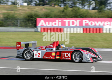 Das Audi Sport Team Joest mit der Le Mans Series zu Gast beim 1000-km-Rennen am 15. bis 17. August in auf dem Nürburgring Stockfoto