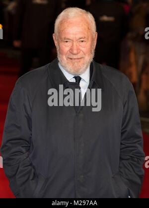 Sir Robin Knox-Johnston "Äãattends Weltpremiere der Barmherzigkeit - London, UK (06.02.2018) | Verwendung weltweit Stockfoto