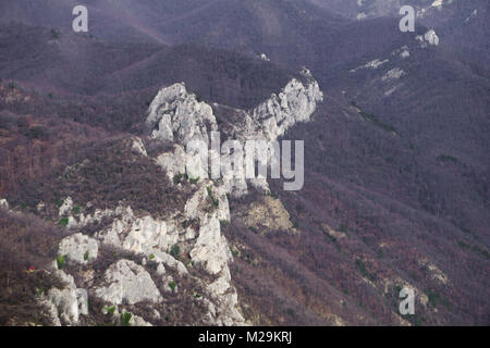 Ridge in der Cerna Berge in Rumänien Stockfoto