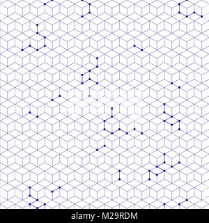 Hexagon geometrische Muster. Technologie Element. Vector Illustration. Stock Vektor