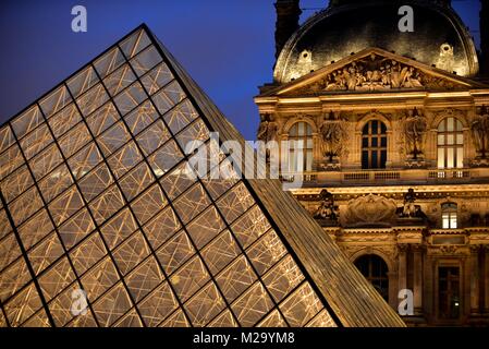 Louvre Paris, Frankreich Hauptstadt. Stockfoto