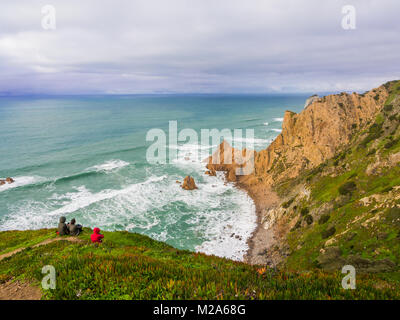 Praia da Ursa Ursa (Strand) in Sintra, nahe bei Lissabon in Portugal. Stockfoto