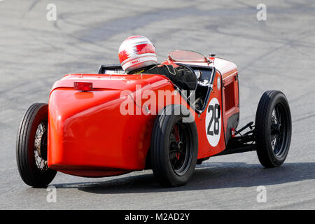 1931 Austin 7 Ulster Replik auf die Formel Vintage meeting 2017, Snetterton, Norfolk, Großbritannien. Stockfoto