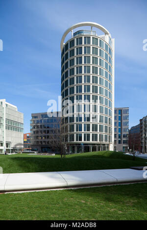 Büro-/Plaza" in der HafenCity, Hamburg von dem amerikanischen Architekten Richard Meier & Partner Stockfoto