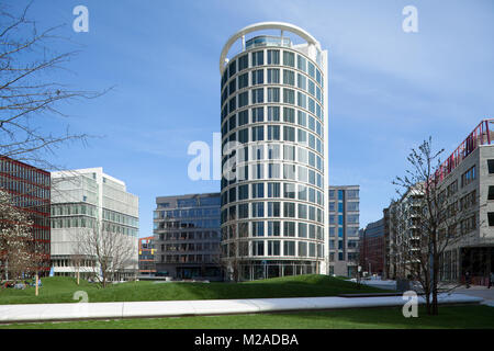 Büro-/Plaza" in der HafenCity, Hamburg von dem amerikanischen Architekten Richard Meier & Partner Stockfoto