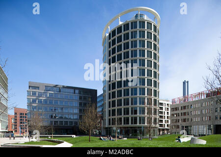 Büro-/Plaza" in der HafenCity, Hamburg von dem amerikanischen Architekten Richard Meier & Partner Stockfoto