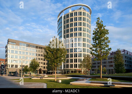 Büro-/Plaza" in der HafenCity, Hamburg von dem amerikanischen Architekten Richard Meier & Partner Stockfoto