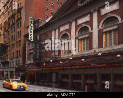 New York, New York, USA. Februar 1, 2018. Die belasco Theatre auf der West 44th Street, in Midtown Manhattan Stockfoto