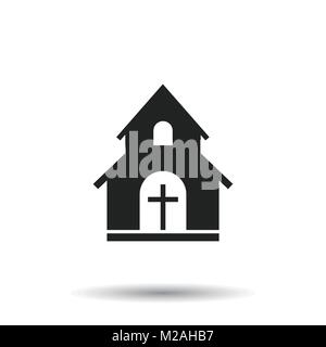 Kirche Heiligtum vector illustration symbol. Einfache flache Piktogramm für Business, Marketing, mobile App, Internet auf weißem Hintergrund Stock Vektor